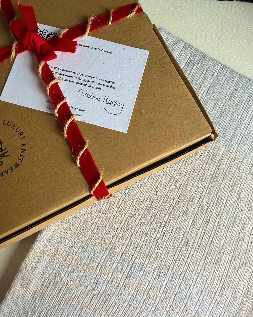 Handloomed Scarf - Cloud