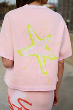 Starfish Short Sleeve Crew - Blush