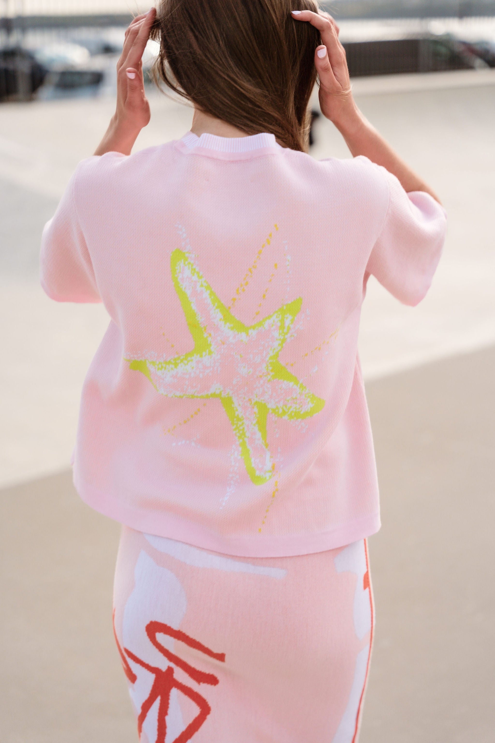 Starfish Short Sleeve Crew - Blush