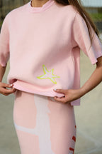 Starfish Short Sleeve Crew - Blush