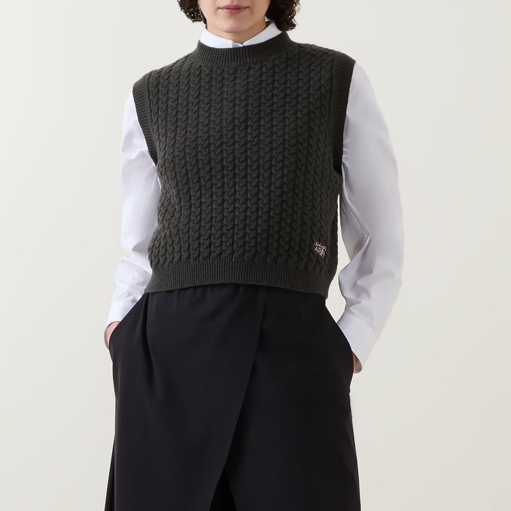 Loop Knit Tank Forest Green