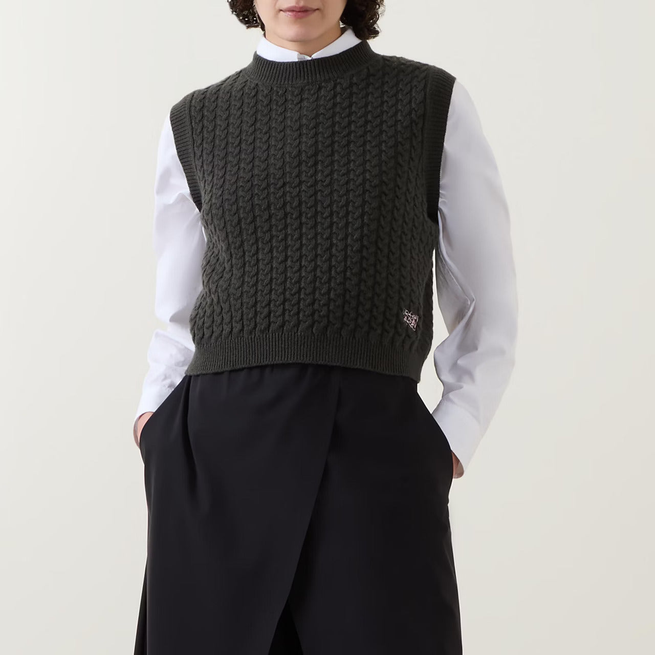 Loop Knit Tank Forest Green