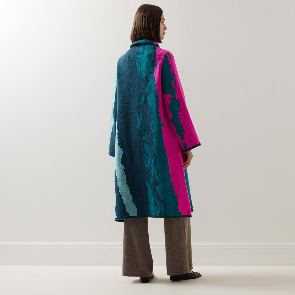 Graphic Single-Breasted Coat