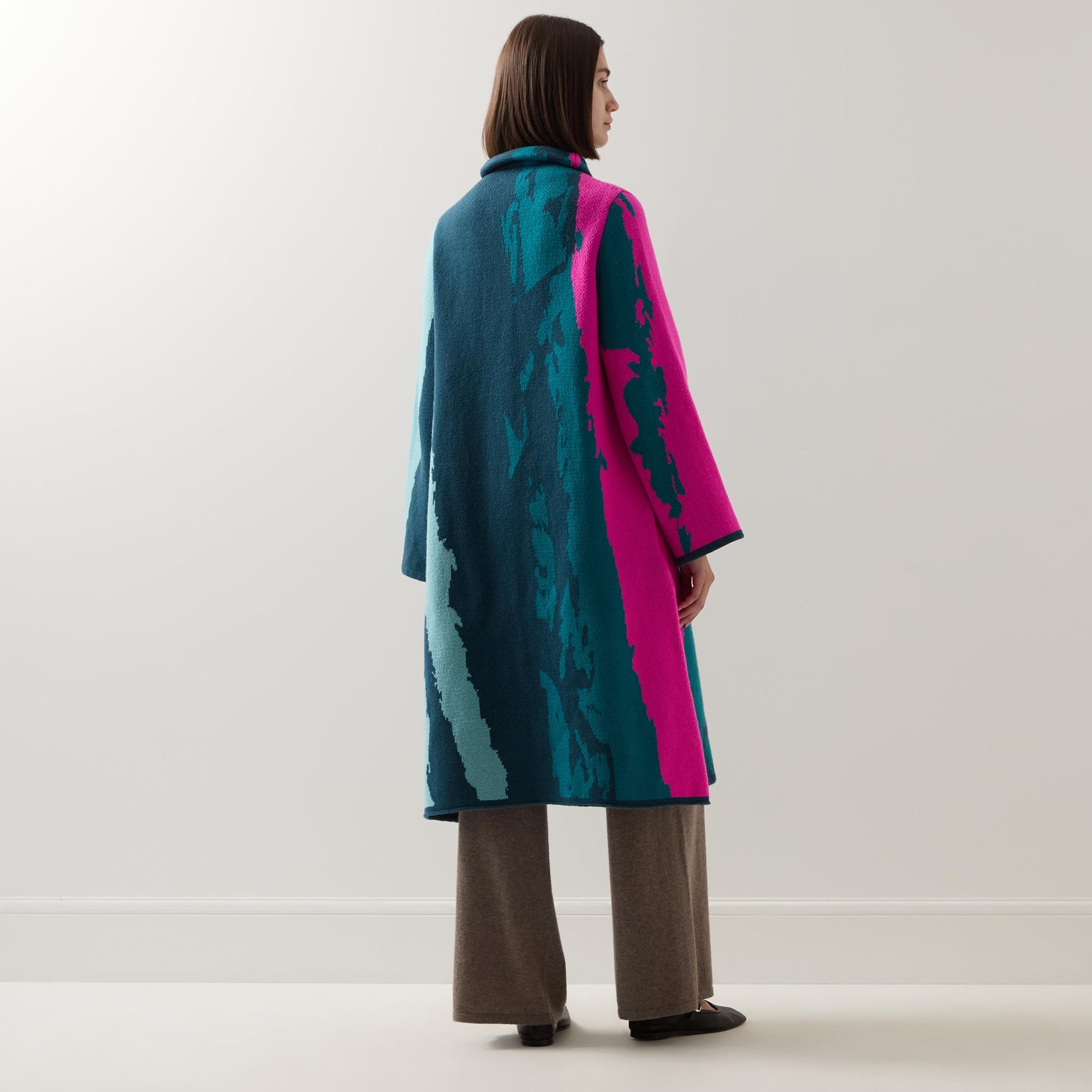 Graphic Single-Breasted Coat