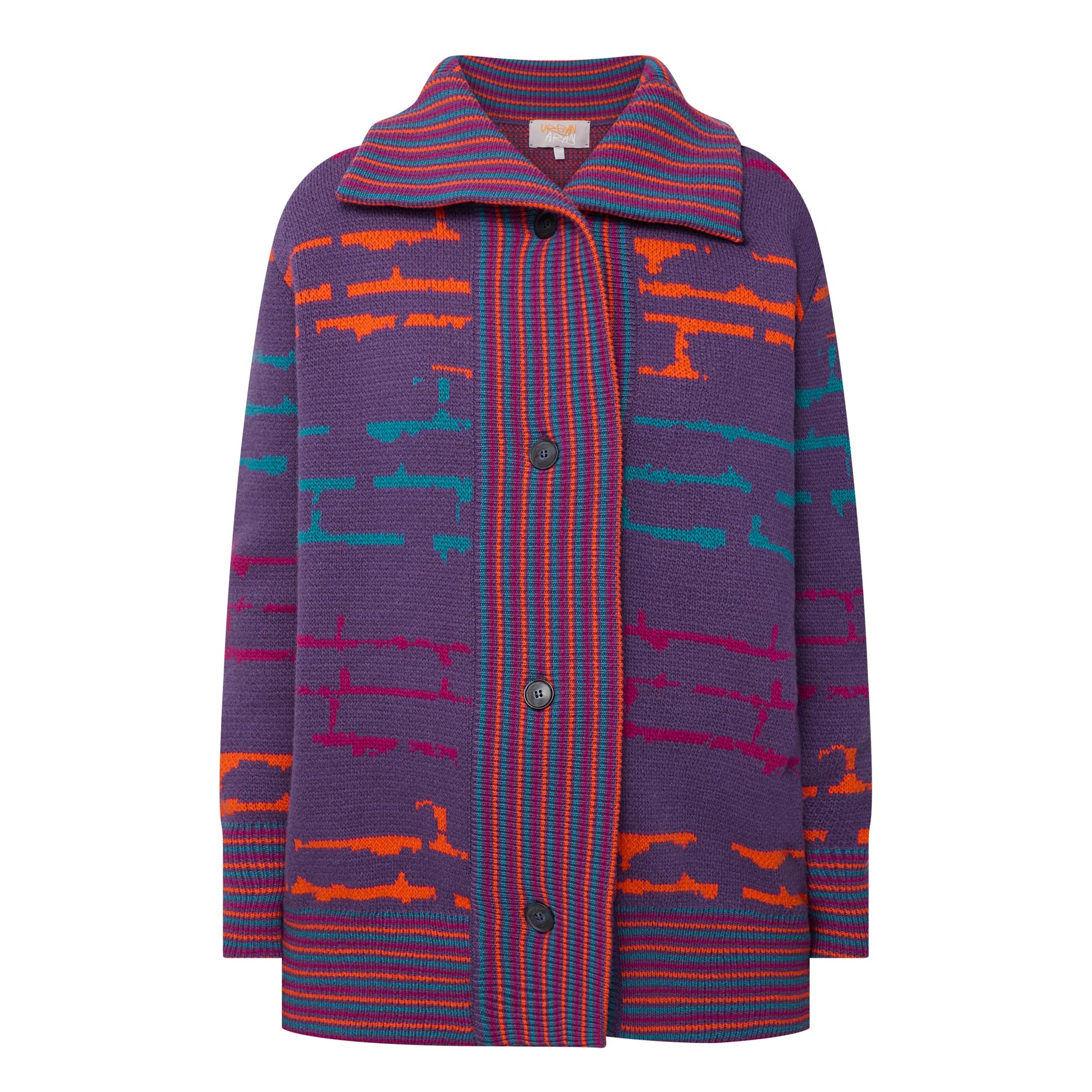 Graphic Long Bomber Purple