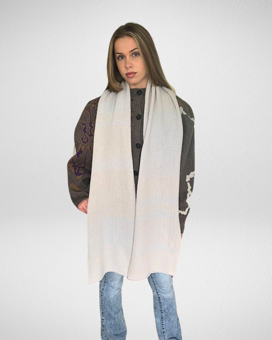 Handloomed Scarf - Cloud