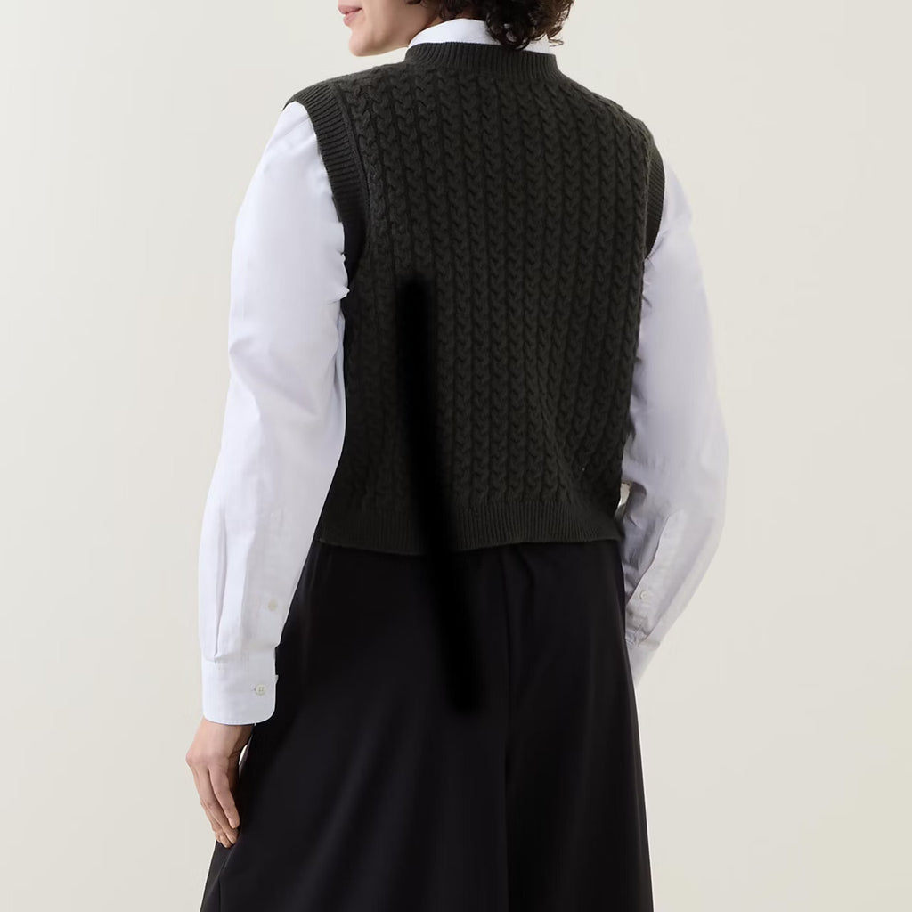 Loop Knit Tank Forest Green