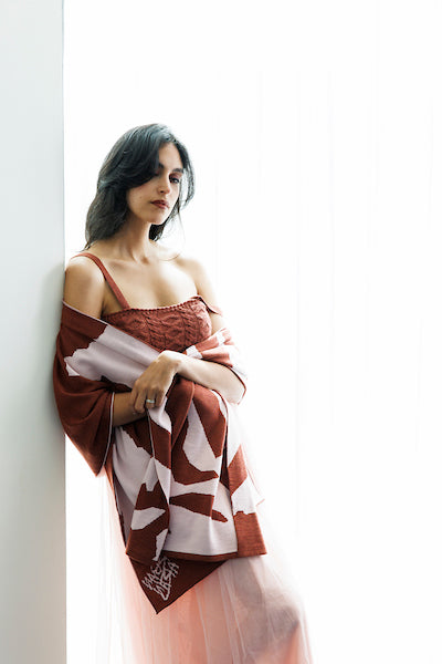 Cable knit top - Chocolate