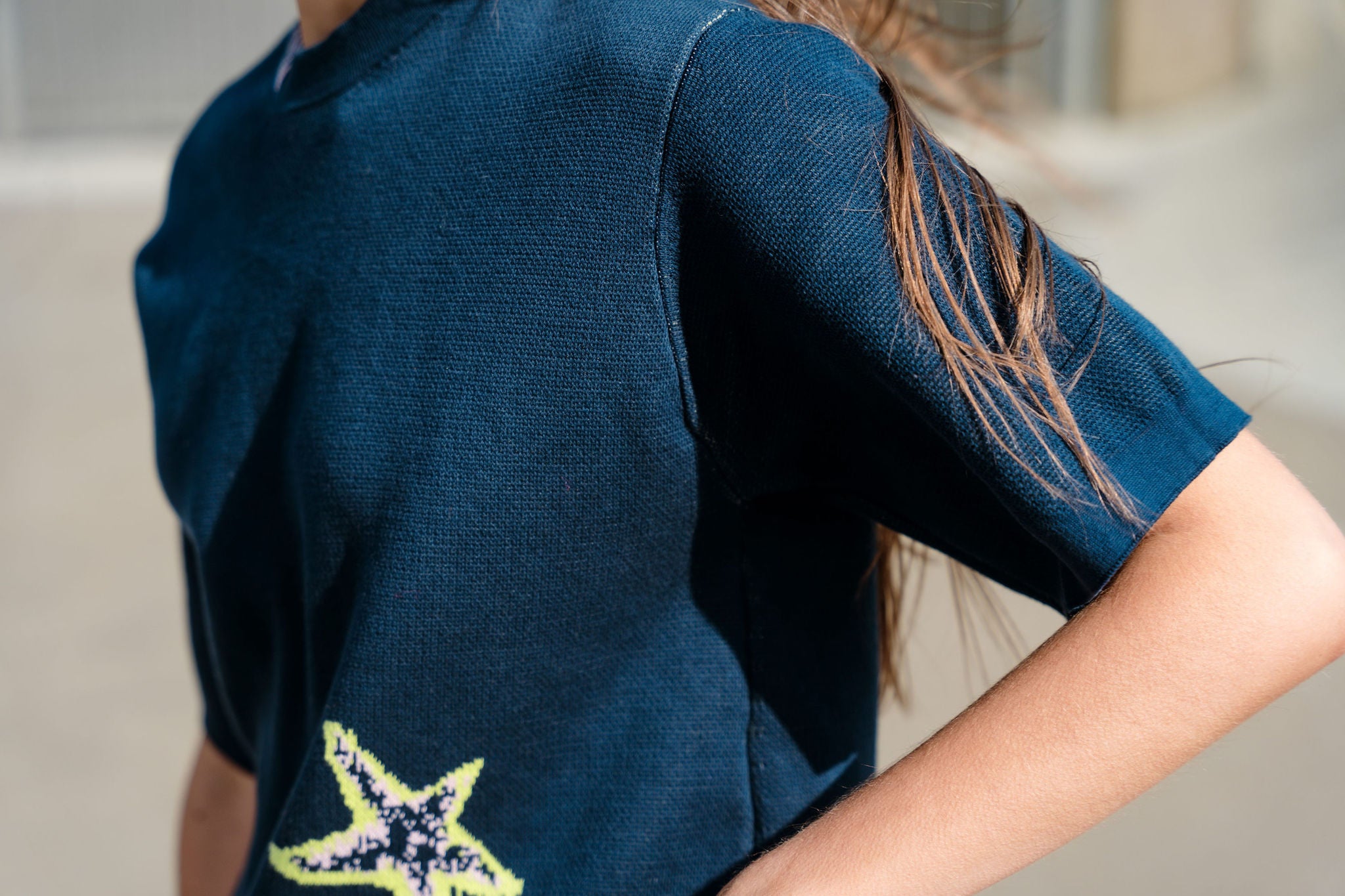 Starfish Short Sleeve Crew - Navy