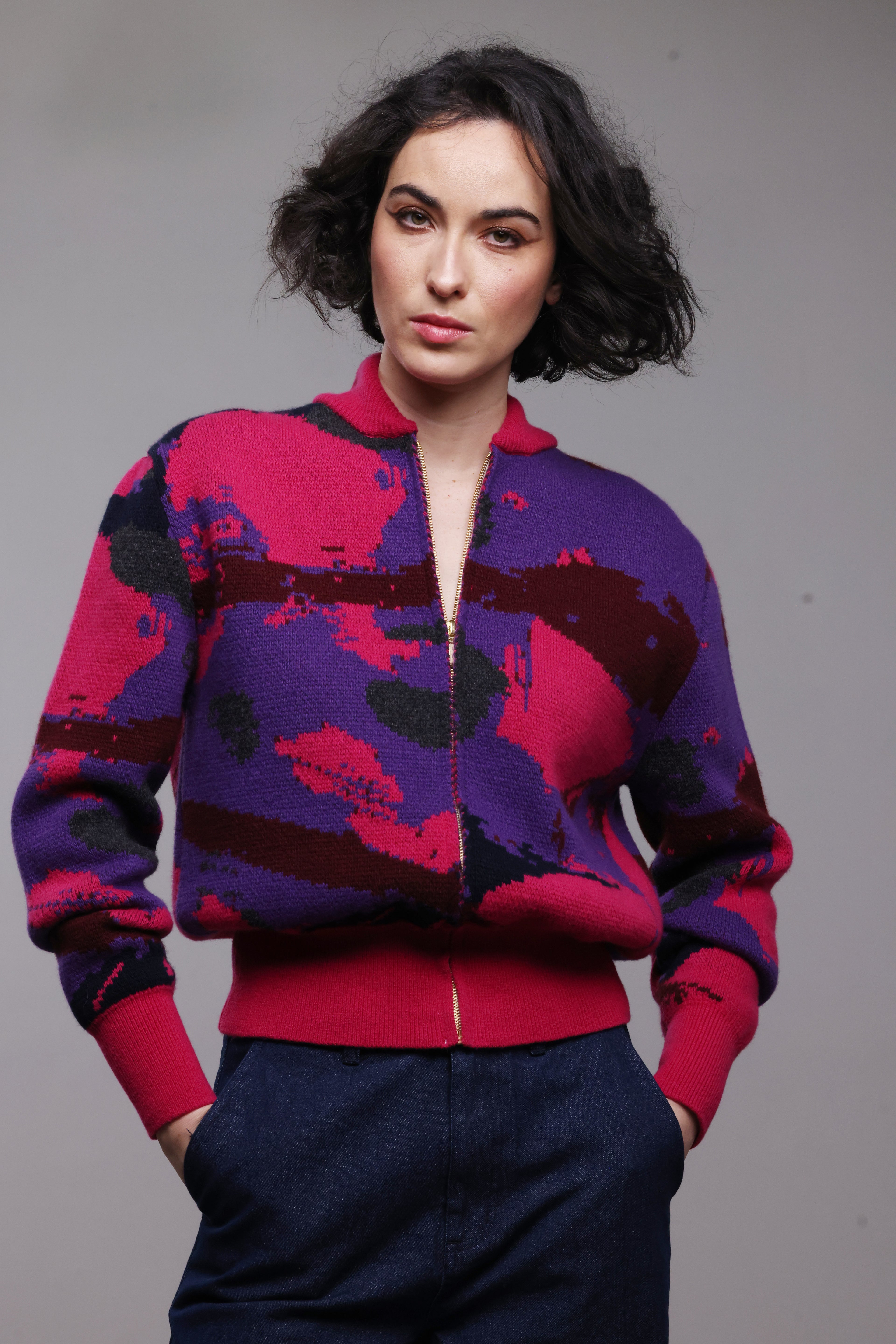 Zip Bomber Burgundy