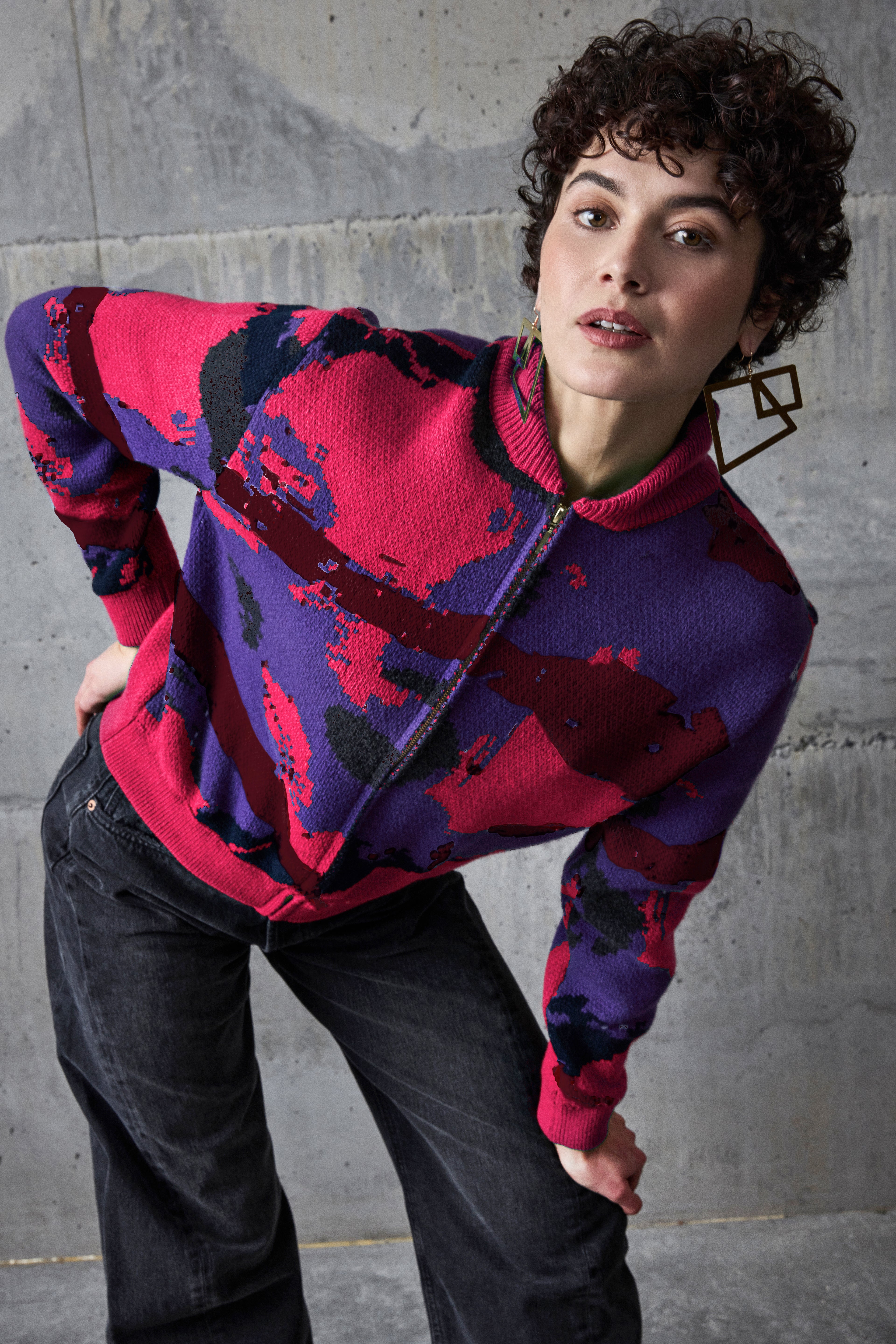 Zip Bomber Burgundy