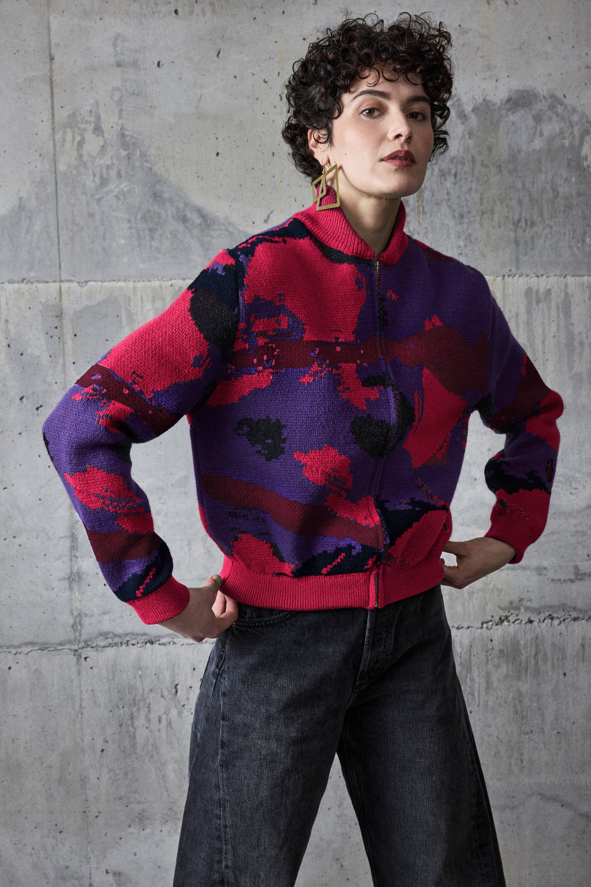 Zip Bomber Burgundy