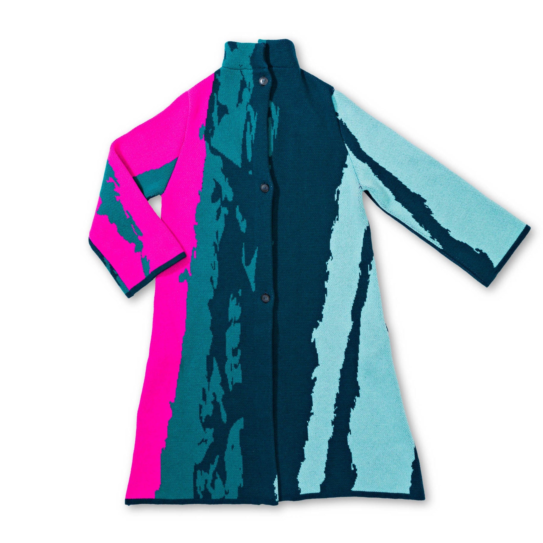 Graphic Single-Breasted Coat