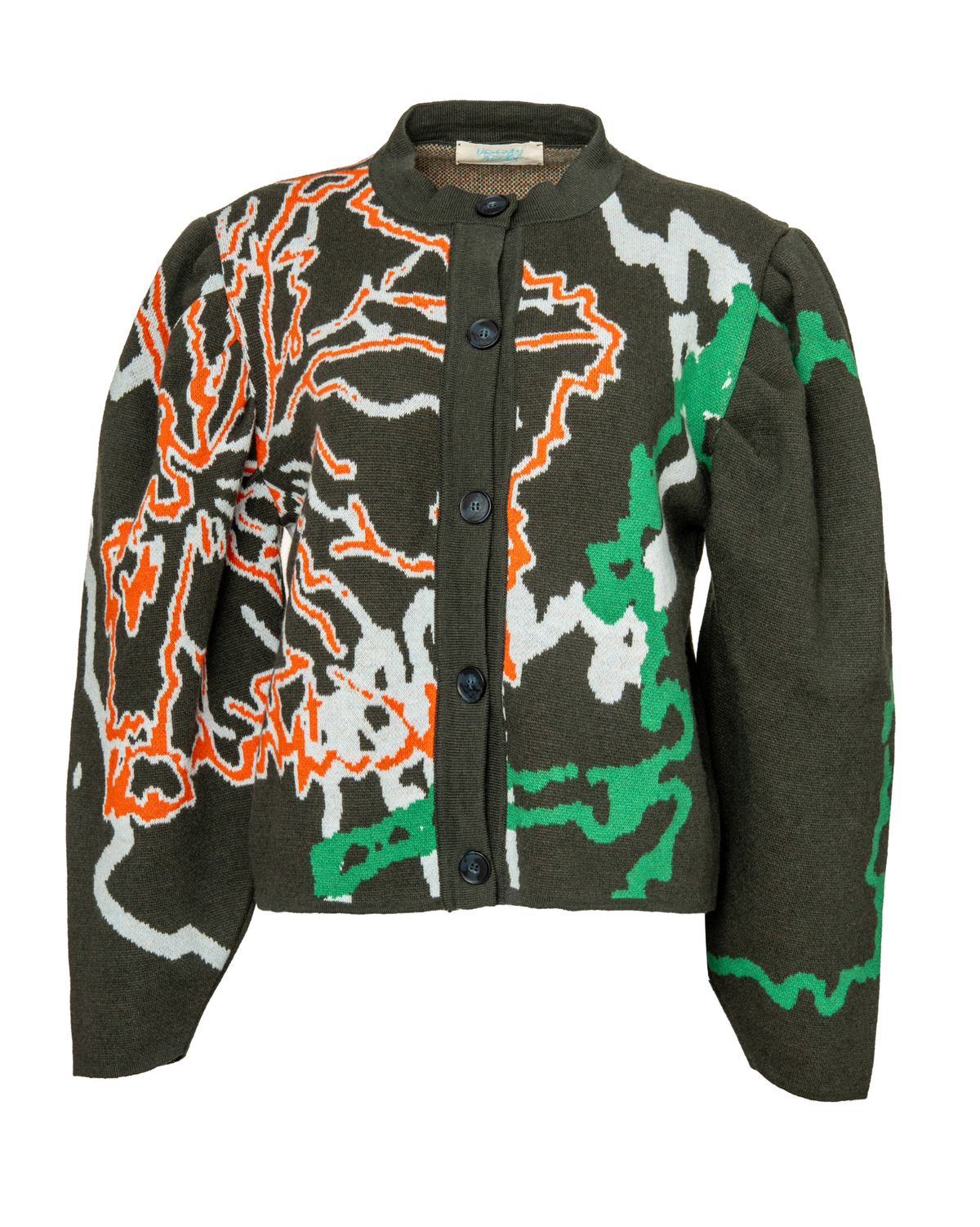 Crevice Barrel Cardie Deep Forest