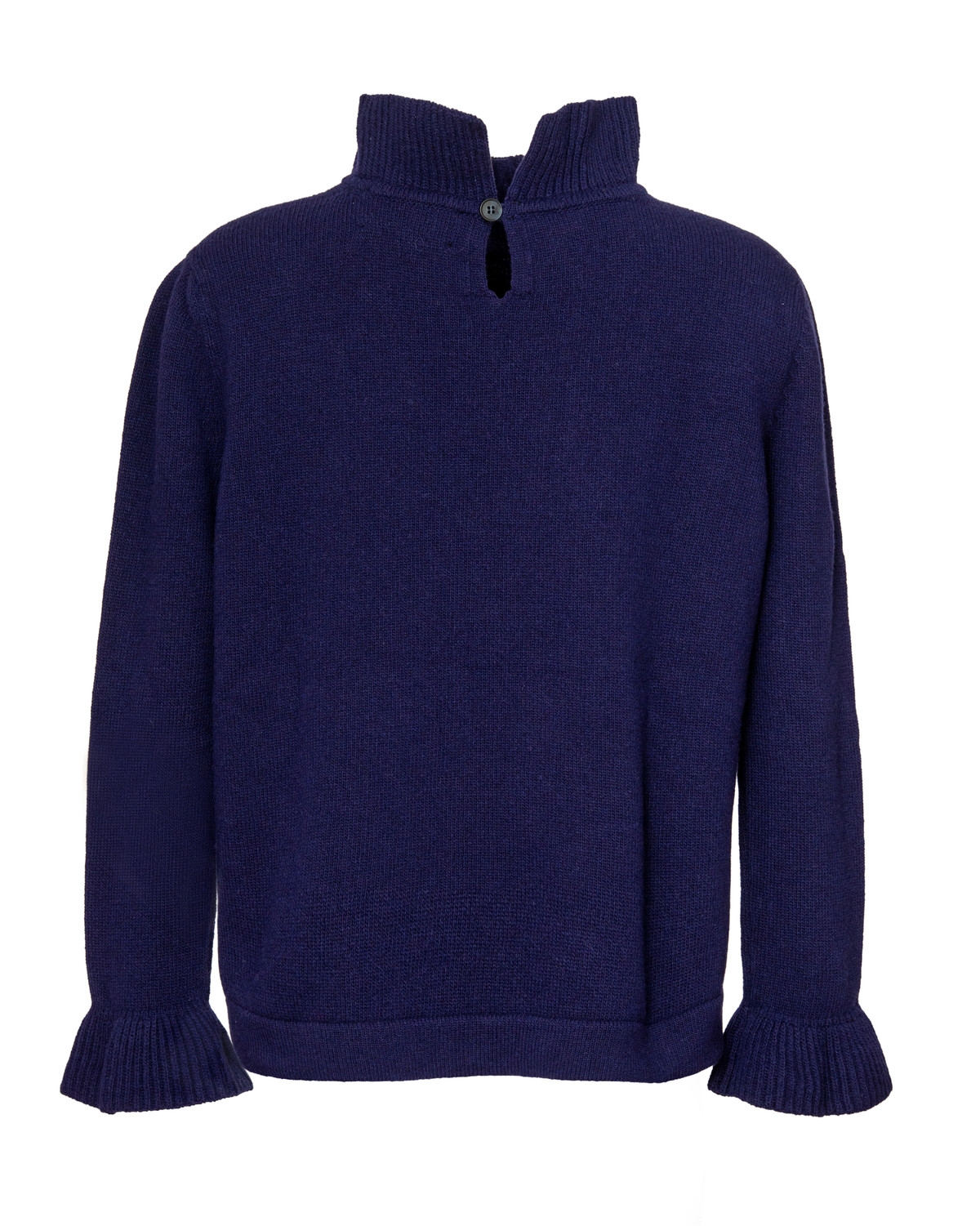 Frill Neck Jumper Deep Violet