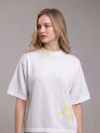 Starfish Short Sleeve Crew - White