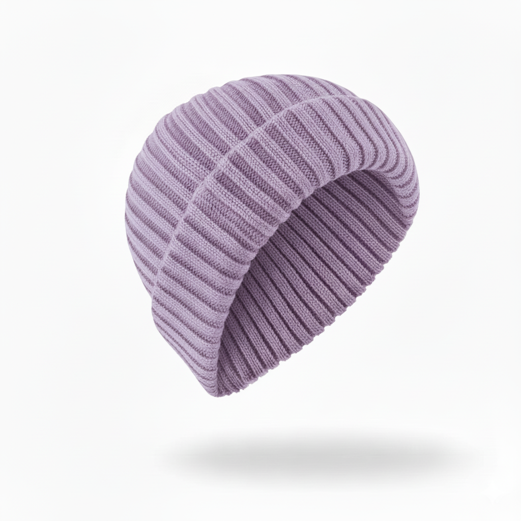 Merino Wool Beanie Liliac