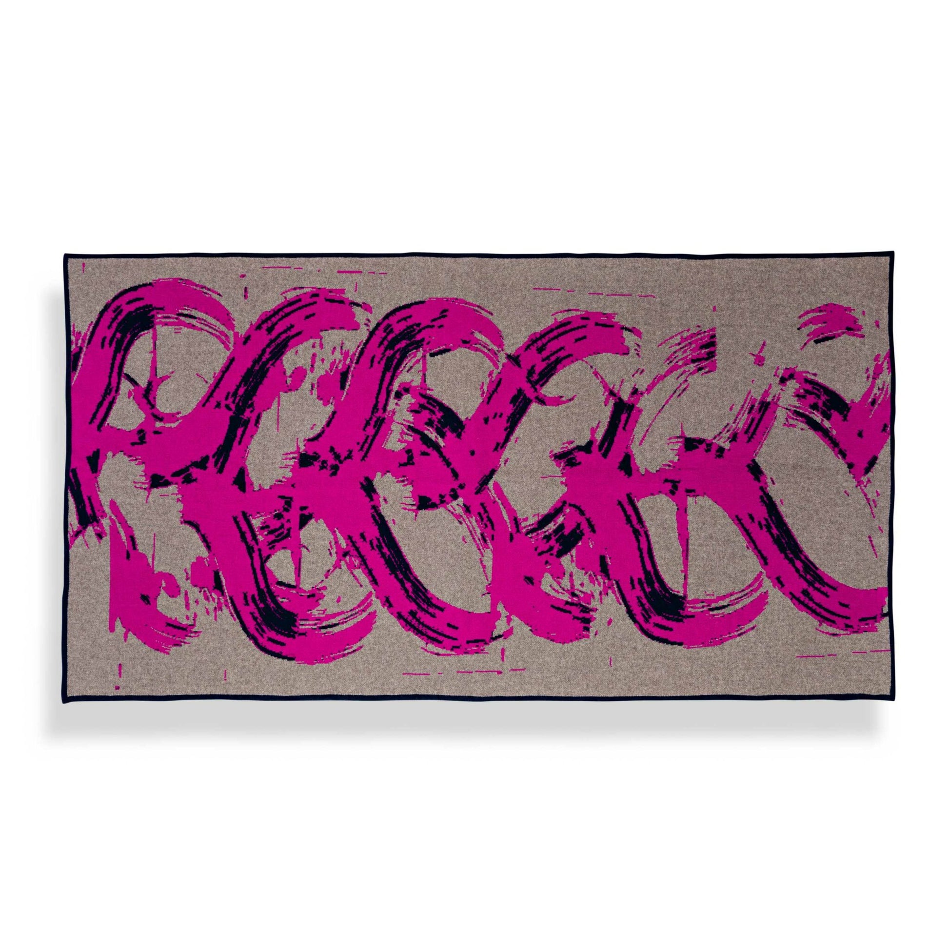 Graffiti Magenta Blanket