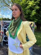 Mini Triangle Scarf Emerald