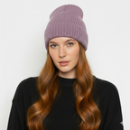 Merino Wool Beanie Liliac