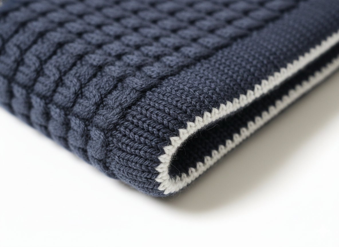 Handloomed Scarf Blue Navy