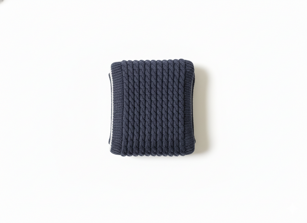 Navy Blue Scarf for Men