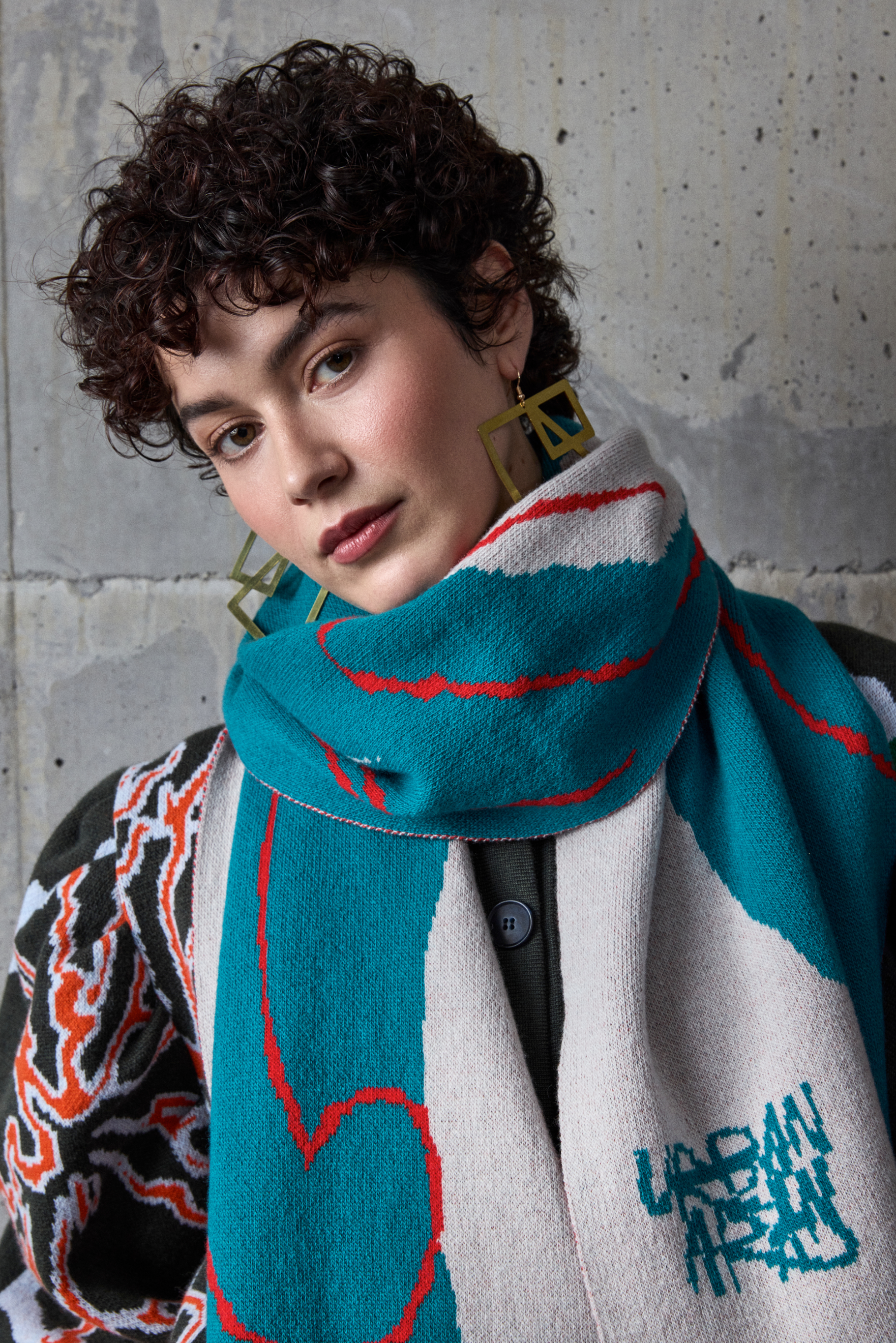Rectangle Scarf Teal