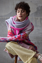 Rectangle Scarf Electric fuchsia