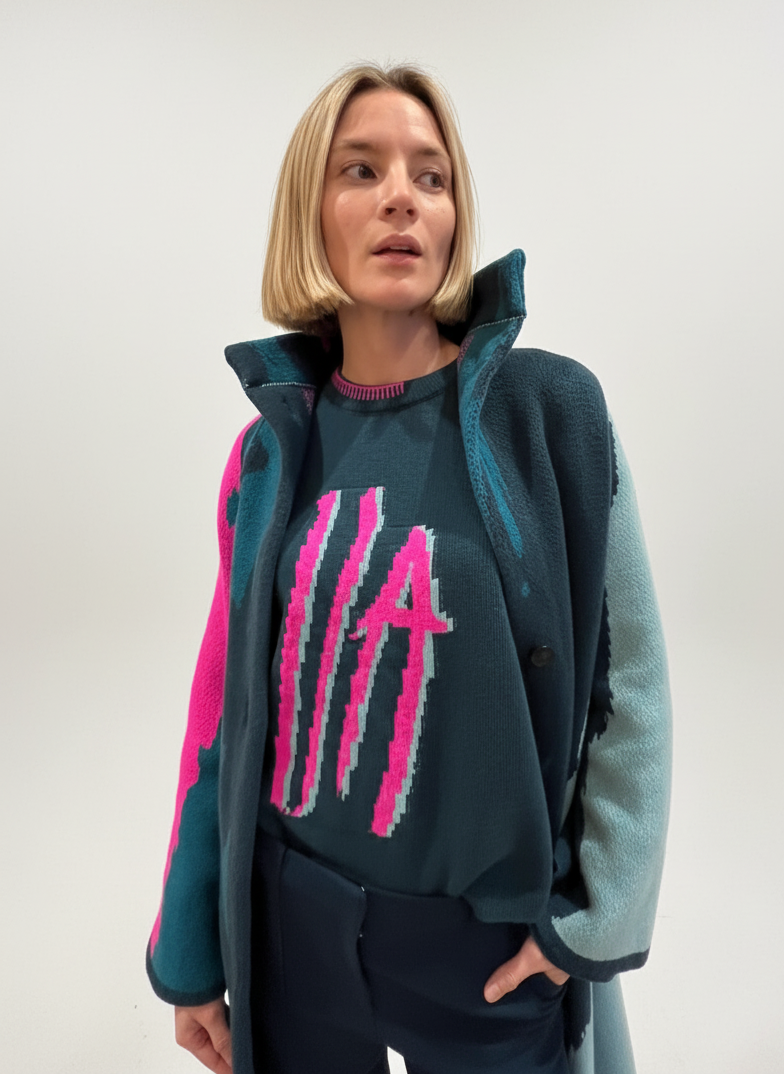 Urban Aran Tee long teal 