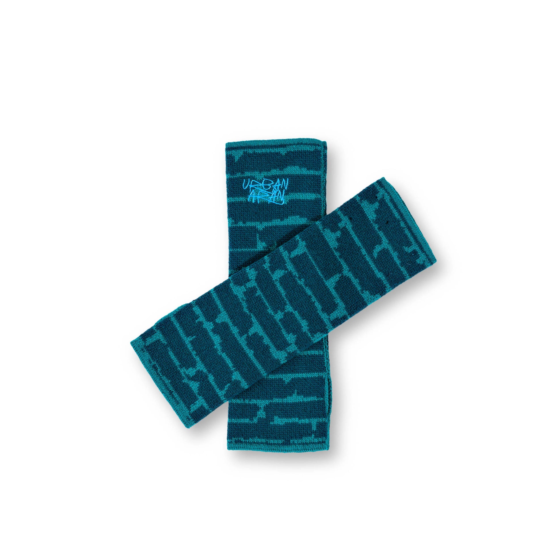 Wristwarmers Blue Brick