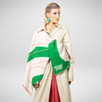 The Caffrey Cape Emerald Green - Knitted Merino Wool