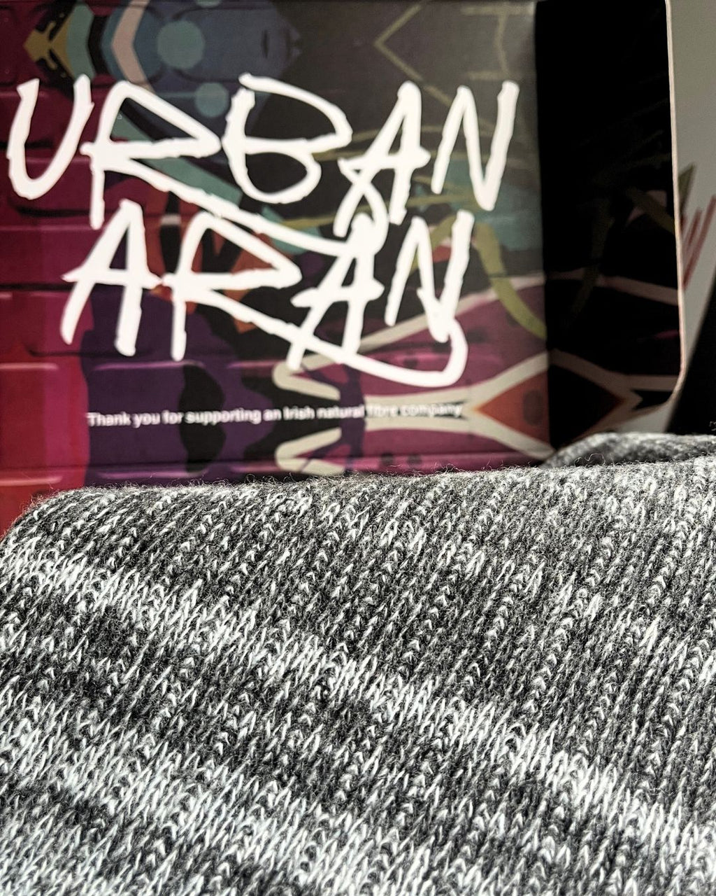 Handloomed Scarf - Charcoal