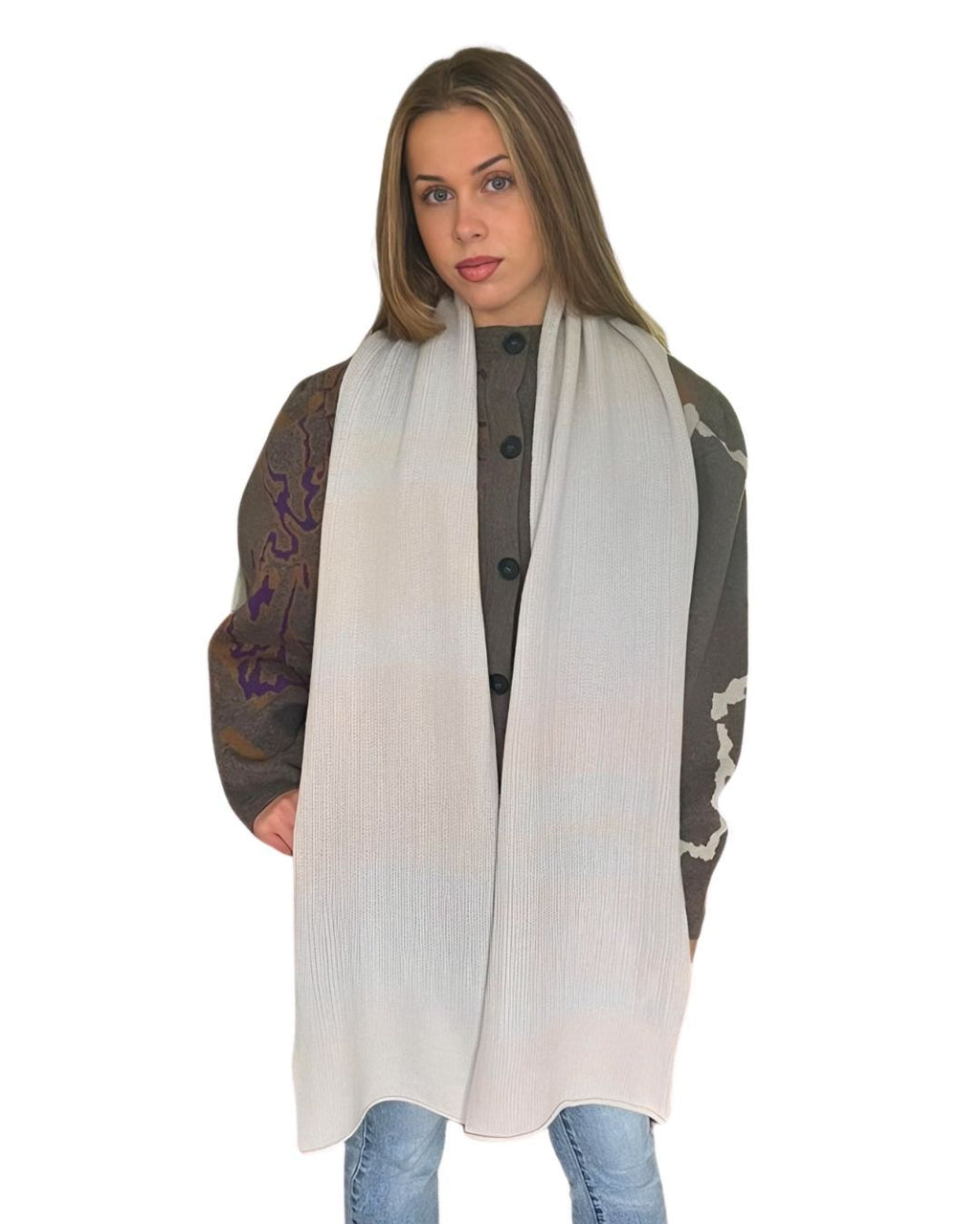 Handloomed Scarf - Cloud