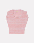 Handloomed Oversized Vest - Blush & Sky