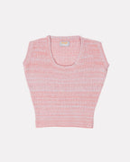 Handloomed Oversized Vest - Blush & Sky