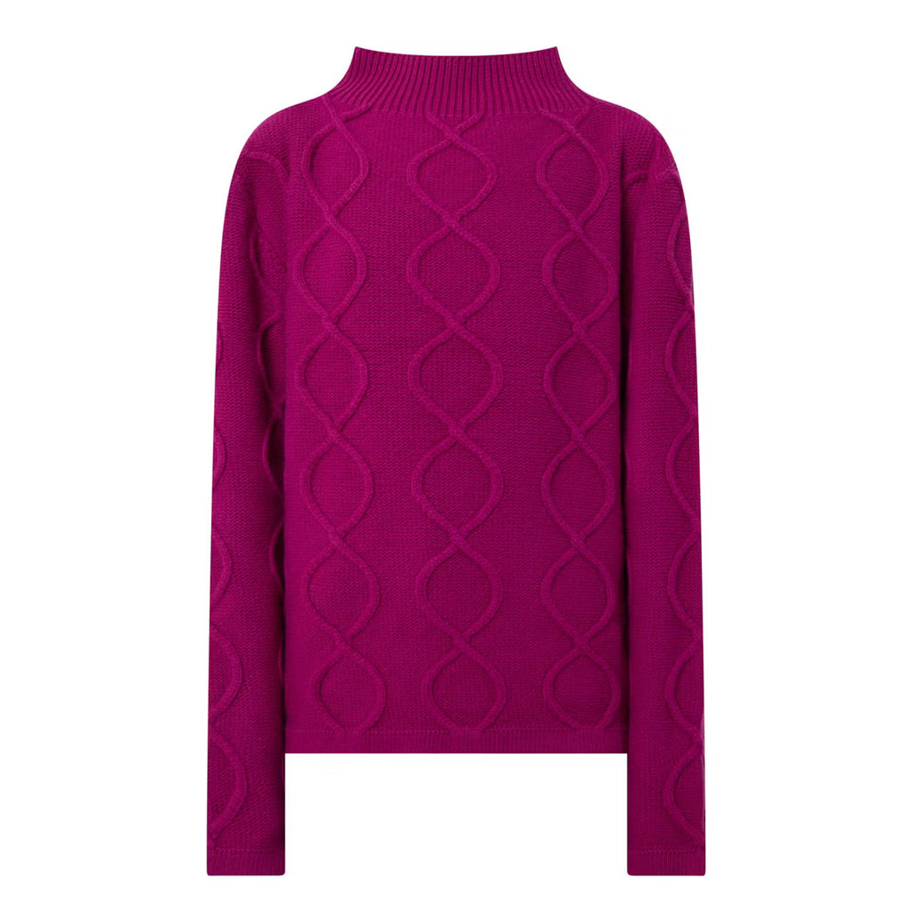 Loop Knit Sweater Raspberry Pink