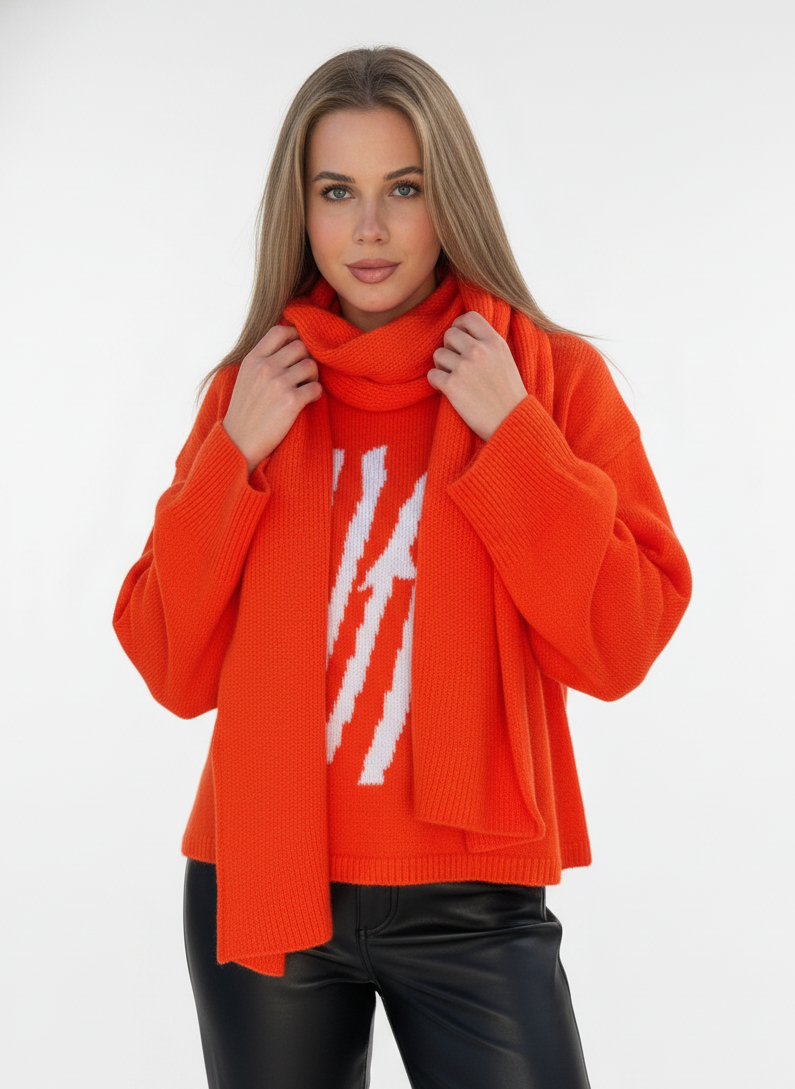 Long sleeve Tee - Tangerine