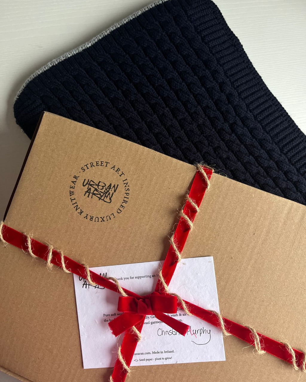 Navy Blue Scarf for Men